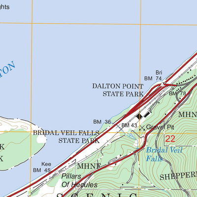 US Forest Service - Topo Bridal Veil, OR - WA FSTopo Legacy digital map