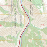 US Forest Service - Topo Bridge Creek, OR FSTopo Legacy digital map