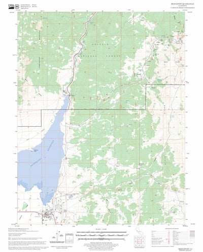 US Forest Service - Topo Bridgeport, CA FSTopo Legacy digital map