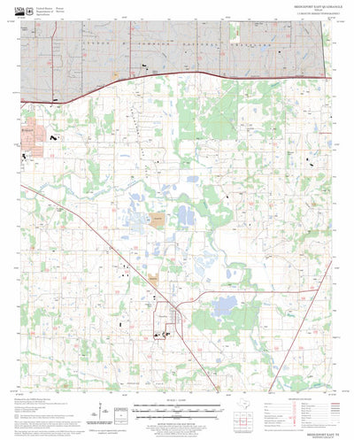 US Forest Service - Topo Bridgeport East, TX FSTopo Legacy digital map