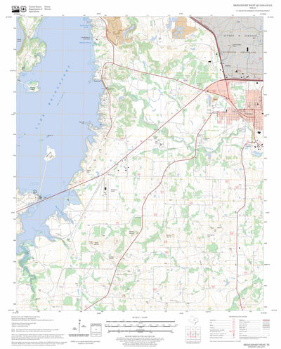 US Forest Service - Topo Bridgeport West, TX FSTopo Legacy digital map