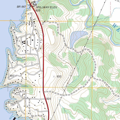 US Forest Service - Topo Bridgeport West, TX FSTopo Legacy digital map
