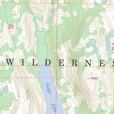 US Forest Service - Topo Bridger Lakes, WY FSTopo Legacy digital map