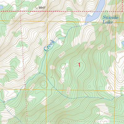 US Forest Service - Topo Bridger Lakes, WY FSTopo Legacy digital map