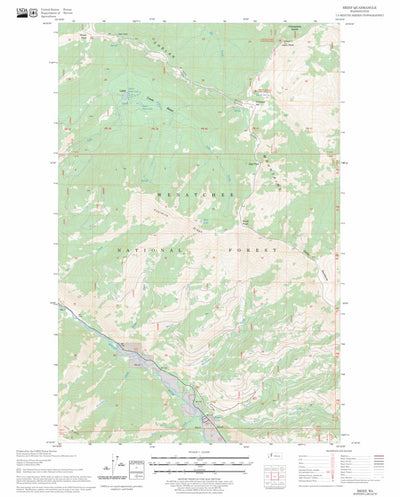US Forest Service - Topo Brief, WA FSTopo Legacy digital map