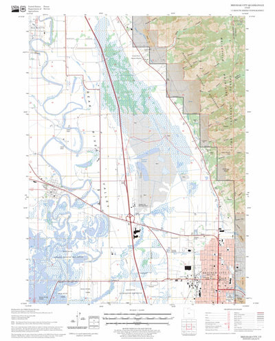 US Forest Service - Topo Brigham City, UT FSTopo Legacy digital map