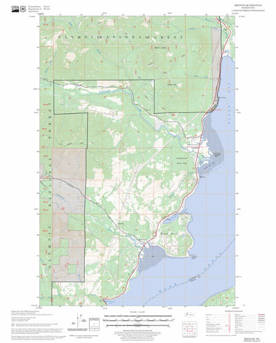 US Forest Service - Topo Brinnon, WA FSTopo Legacy digital map