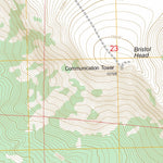 US Forest Service - Topo Bristol Head, CO FSTopo Legacy digital map