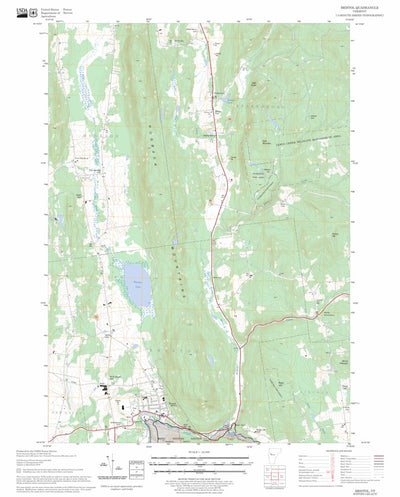 US Forest Service - Topo Bristol, VT FSTopo Legacy digital map