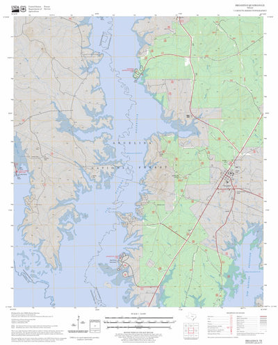 US Forest Service - Topo Broaddus, TX FSTopo Legacy digital map