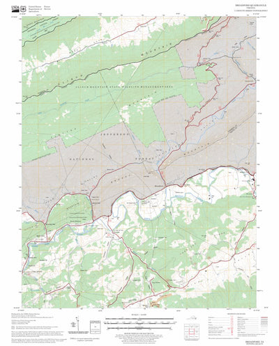 US Forest Service - Topo Broadford, VA FSTopo Legacy digital map