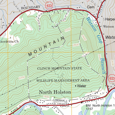 US Forest Service - Topo Broadford, VA FSTopo Legacy digital map