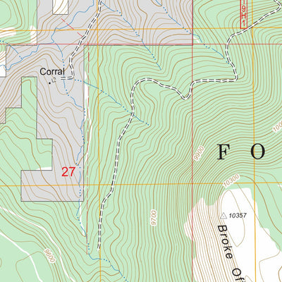 US Forest Service - Topo Broke Off Mountain, NM FSTopo Legacy digital map