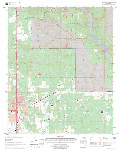 US Forest Service - Topo Broken Bow, OK FSTopo Legacy digital map