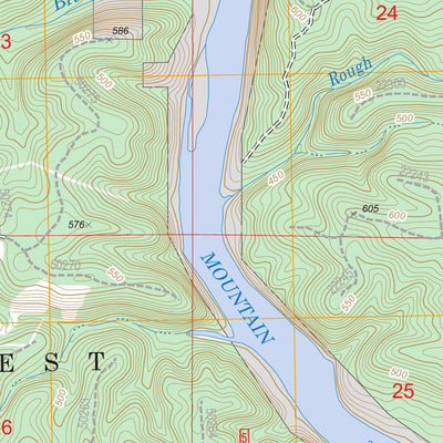 US Forest Service - Topo Broken Bow, OK FSTopo Legacy digital map