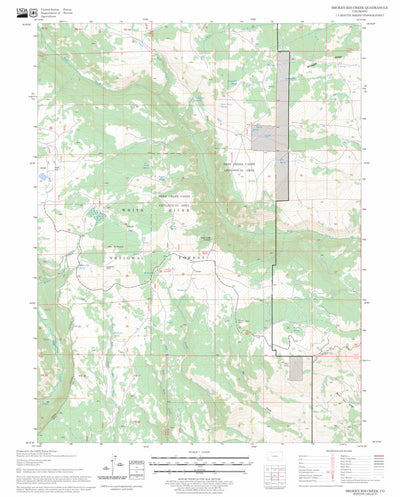 US Forest Service - Topo Broken Rib Creek, CO FSTopo Legacy digital map