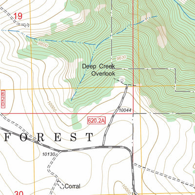 US Forest Service - Topo Broken Rib Creek, CO FSTopo Legacy digital map