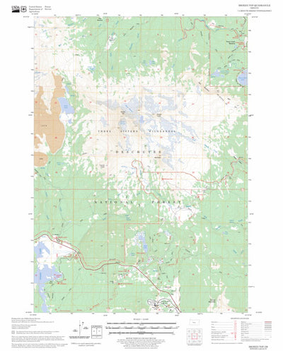 US Forest Service - Topo Broken Top, OR FSTopo Legacy digital map