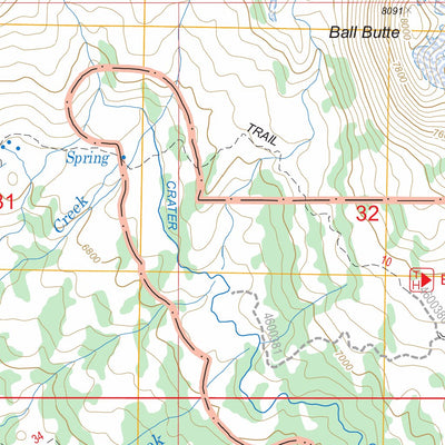 US Forest Service - Topo Broken Top, OR FSTopo Legacy digital map