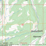 US Forest Service - Topo Brokenback Narrows, WY FSTopo Legacy digital map