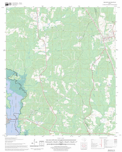 US Forest Service - Topo Bronson, TX FSTopo Legacy digital map
