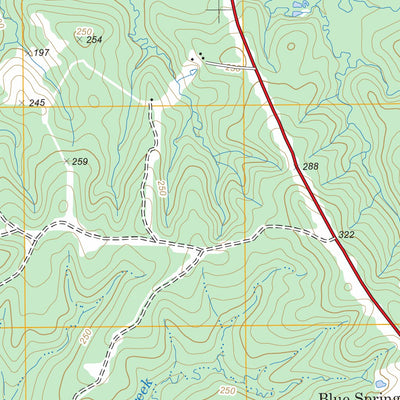 US Forest Service - Topo Bronson, TX FSTopo Legacy digital map