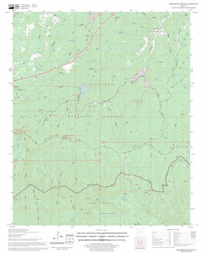 US Forest Service - Topo Brookbank Point, AZ FSTopo Legacy digital map