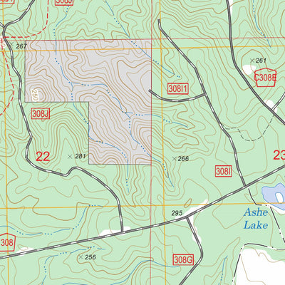 US Forest Service - Topo Brooklyn, MS FSTopo Legacy digital map
