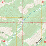 US Forest Service - Topo Broomtail Ridge, MT FSTopo Legacy digital map