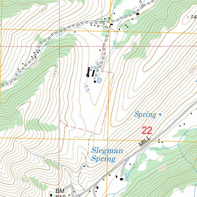 US Forest Service - Topo Brown Creek, OR FSTopo Legacy digital map