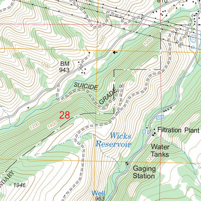 US Forest Service - Topo Brown Creek, OR FSTopo Legacy digital map