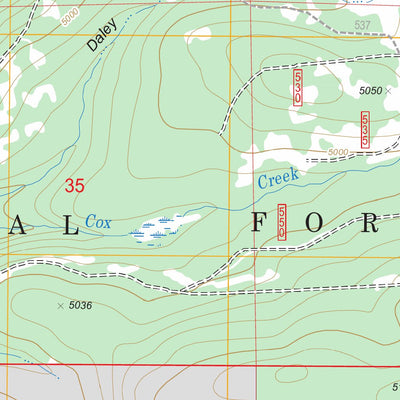 US Forest Service - Topo Brown Mountain, OR FSTopo Legacy digital map