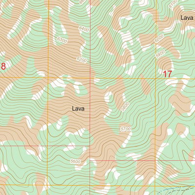 US Forest Service - Topo Brown Mountain, OR FSTopo Legacy digital map