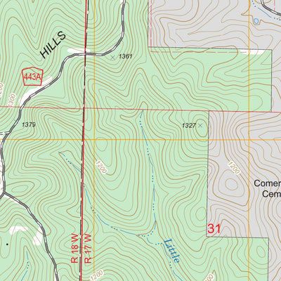 US Forest Service - Topo Brownbranch, MO FSTopo Legacy digital map