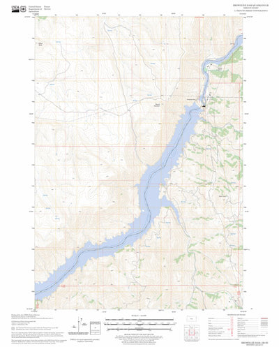 US Forest Service - Topo Brownlee Dam, OR - ID FSTopo Legacy digital map