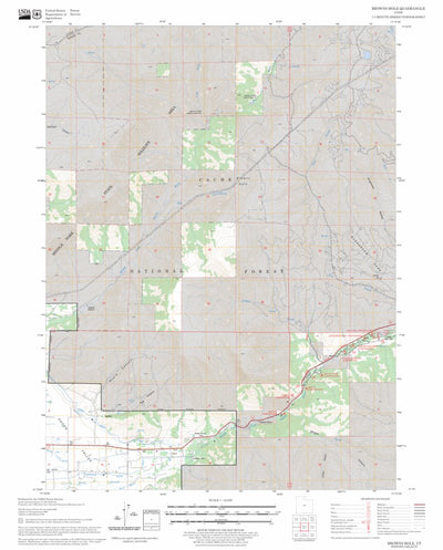 US Forest Service - Topo Browns Hole, UT FSTopo Legacy digital map