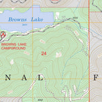 US Forest Service - Topo Browns Lake, WA FSTopo Legacy digital map