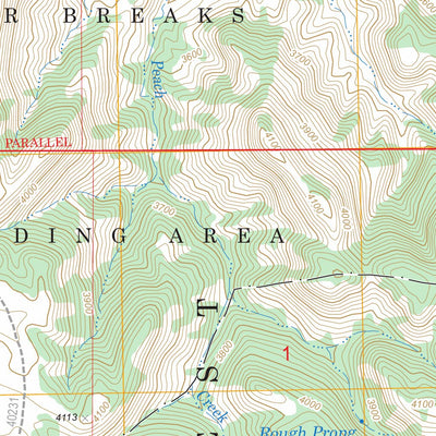 US Forest Service - Topo Browns Mountain, MT FSTopo Legacy digital map