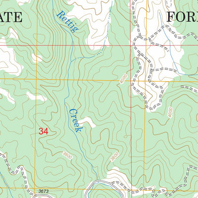 US Forest Service - Topo Browns Rock, ID FSTopo Legacy digital map