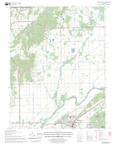 US Forest Service - Topo Brownstown, IN FSTopo Legacy digital map