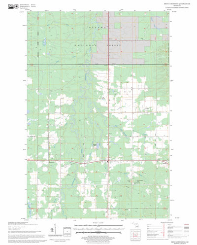 US Forest Service - Topo Bruce Crossing, MI FSTopo Legacy digital map