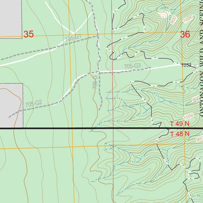 US Forest Service - Topo Bruce Crossing, MI FSTopo Legacy digital map