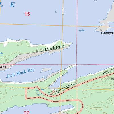 US Forest Service - Topo Brule Lake, MN FSTopo Legacy digital map
