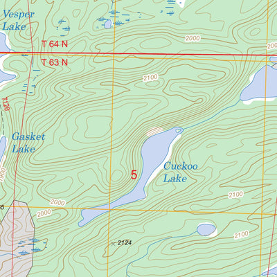 US Forest Service - Topo Brule Lake, MN FSTopo Legacy digital map