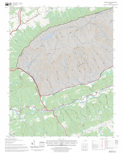 US Forest Service - Topo Brumley, VA FSTopo Legacy digital map