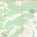 US Forest Service - Topo Bruno Peak, AZ FSTopo Legacy digital map