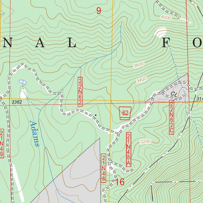 US Forest Service - Topo Brush Creek, CA FSTopo Legacy digital map