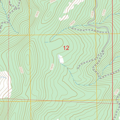 US Forest Service - Topo Brushy Bald Mountain, OR FSTopo Legacy digital map