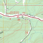 US Forest Service - Topo Brushy Creek Mountain, AR FSTopo Legacy digital map