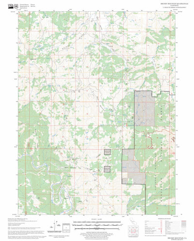 US Forest Service - Topo Brushy Mountain, CA FSTopo Legacy digital map